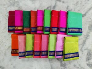 5 Kan – Mayilkan Pure Silk Dhoti – Colour