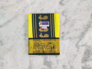 Art Silk Jacquard Lemon Yellow Colour Dhoti Set – Premium Emboss