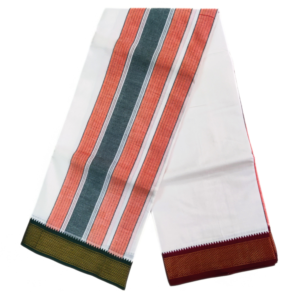 10 Kan Cotton Mayilkan Dhoti Kanchi Mundhi