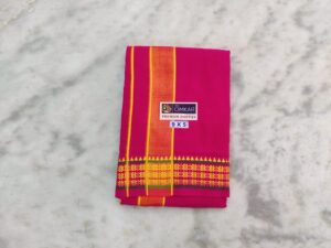 Men’s Cotton Dhoti – Dark Pink Color Dhoti