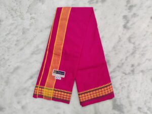 Men’s Cotton Dhoti – Dark Pink Color Dhoti