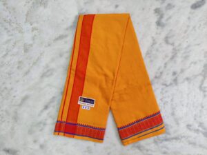 Men’s Cotton Dhoti – Mango Color Dhoti