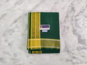 Men’s Cotton Dhoti – Medium Green Color Dhoti