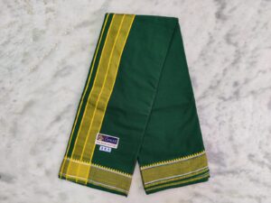 Men’s Cotton Dhoti – Medium Green Color Dhoti