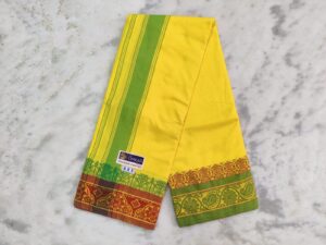 Yellow Color jakkad Dhoti – Uruvam