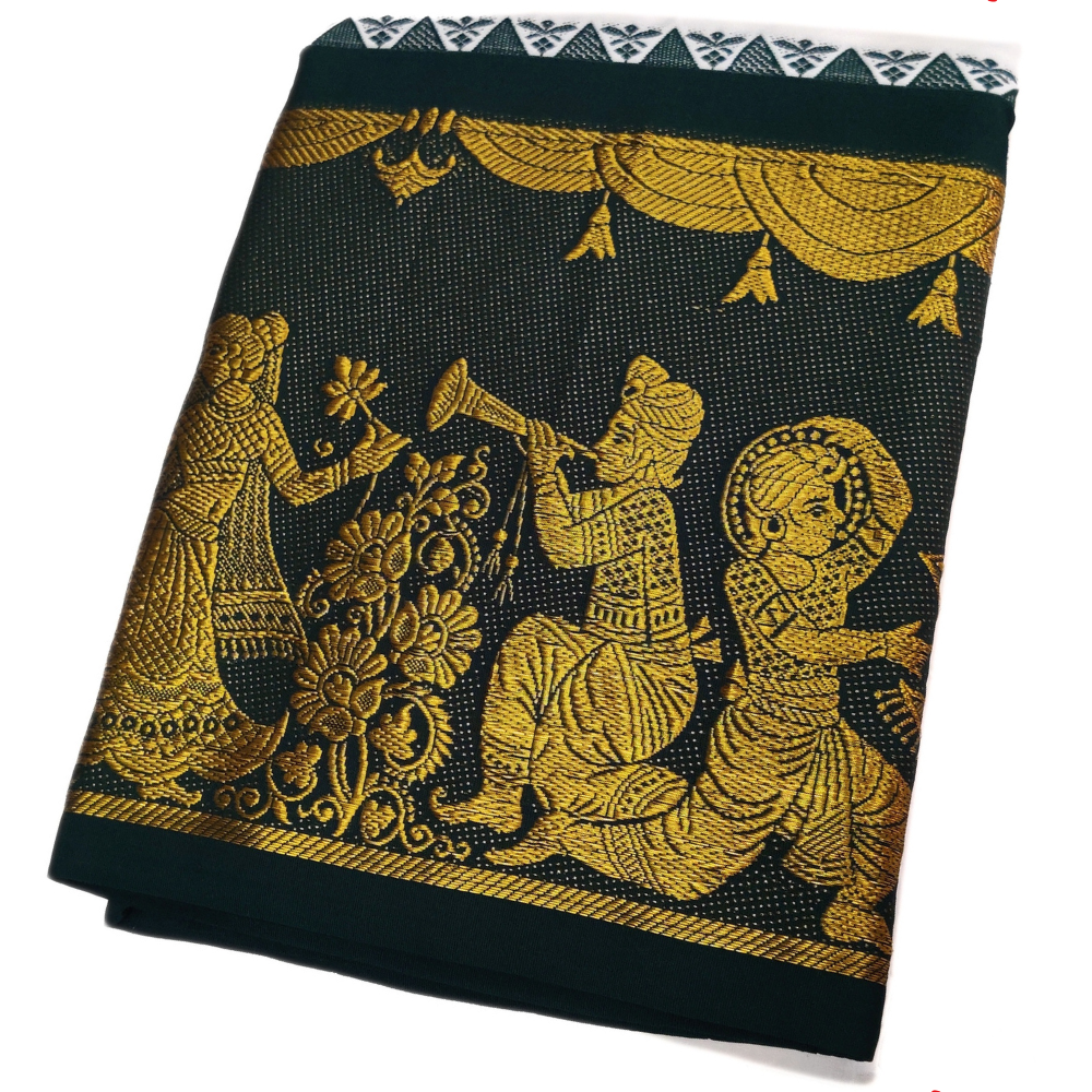 Aandavar Jacquard 12 Inch Border Dhoti