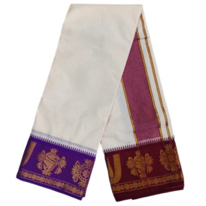 U Thiruman Designed 7 Inch Jacquard Dhoti
