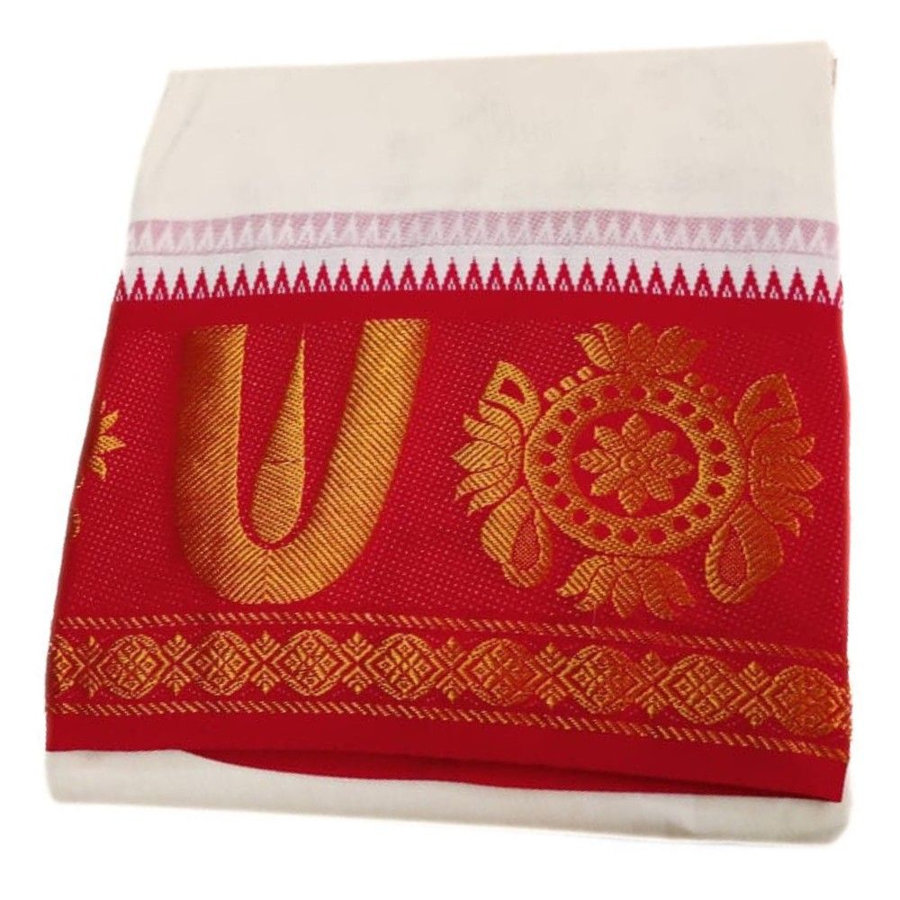 U Thiruman Designed 7 Inch Jacquard Dhoti
