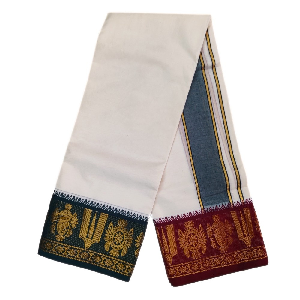 Y Thiruman 7 Inch Border Dhoti - Image 2