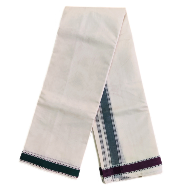 1 Inch Double Mokku Handloom Dhoti - Image 2