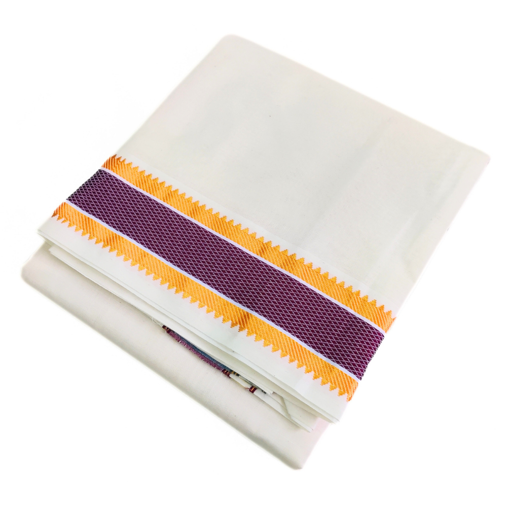 Fancy Double Mokku Handloom Dhoti