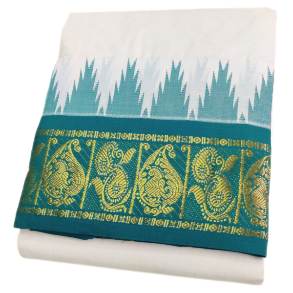 Muhurtham 4" Temple Border Handloom Dhoti