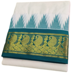 Mango Designed Temple Border Handloom Dhoti