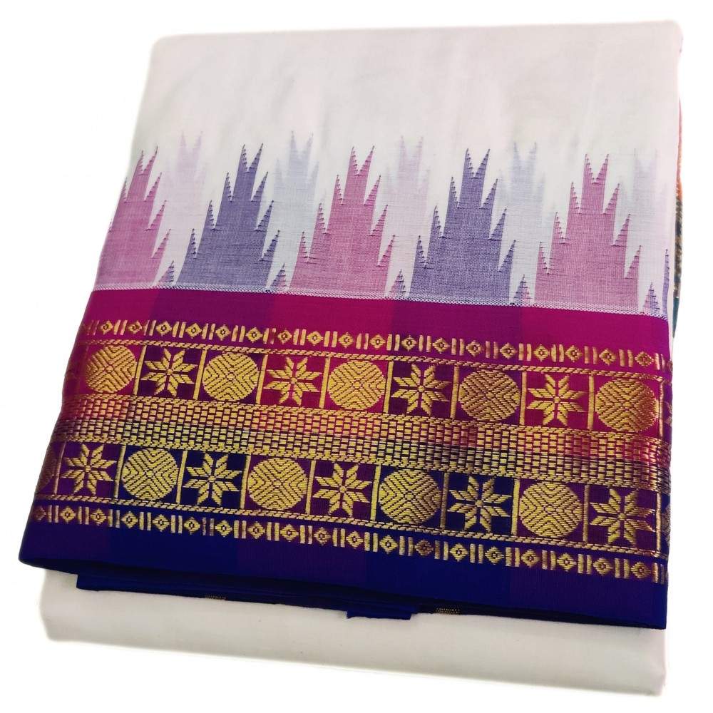 5 Inch Temple Border Handloom Dhoti