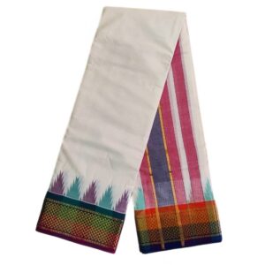 Thalampoo Border Cotton Dhoti Handloom