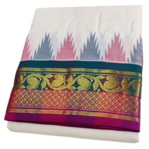 Temple Border Kanchi Cotton Handloom Dhoti