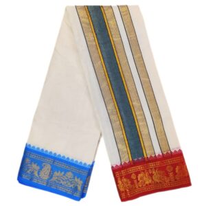 Jacquard Border Dhoti With Special Kanchi Mundhi