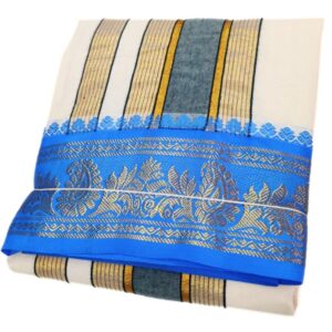 Jacquard Border Dhoti With Special Kanchi Mundhi