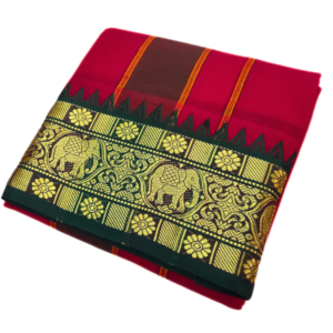 Red Color Pure Cotton Dhoti