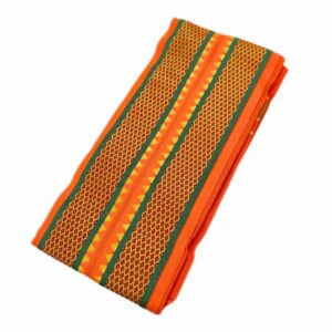 Orange Color Mayilkan Cotton Dhoti/Lungi + Towel Combo