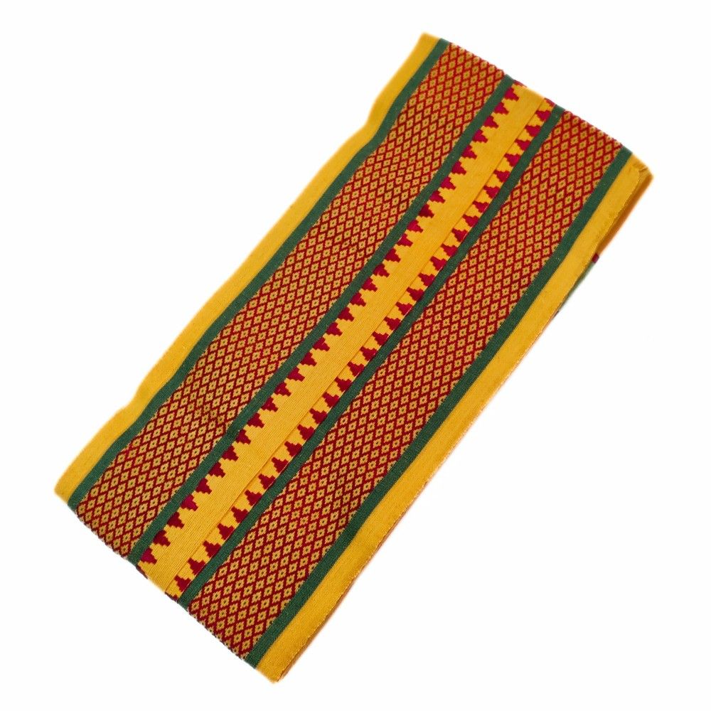 Mango Yellow Color Mayilkan Cotton Dhoti/Lungi + Towel Combo - Image 2