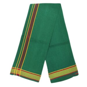 Green Color Mayilkan Cotton Dhoti/Lungi
