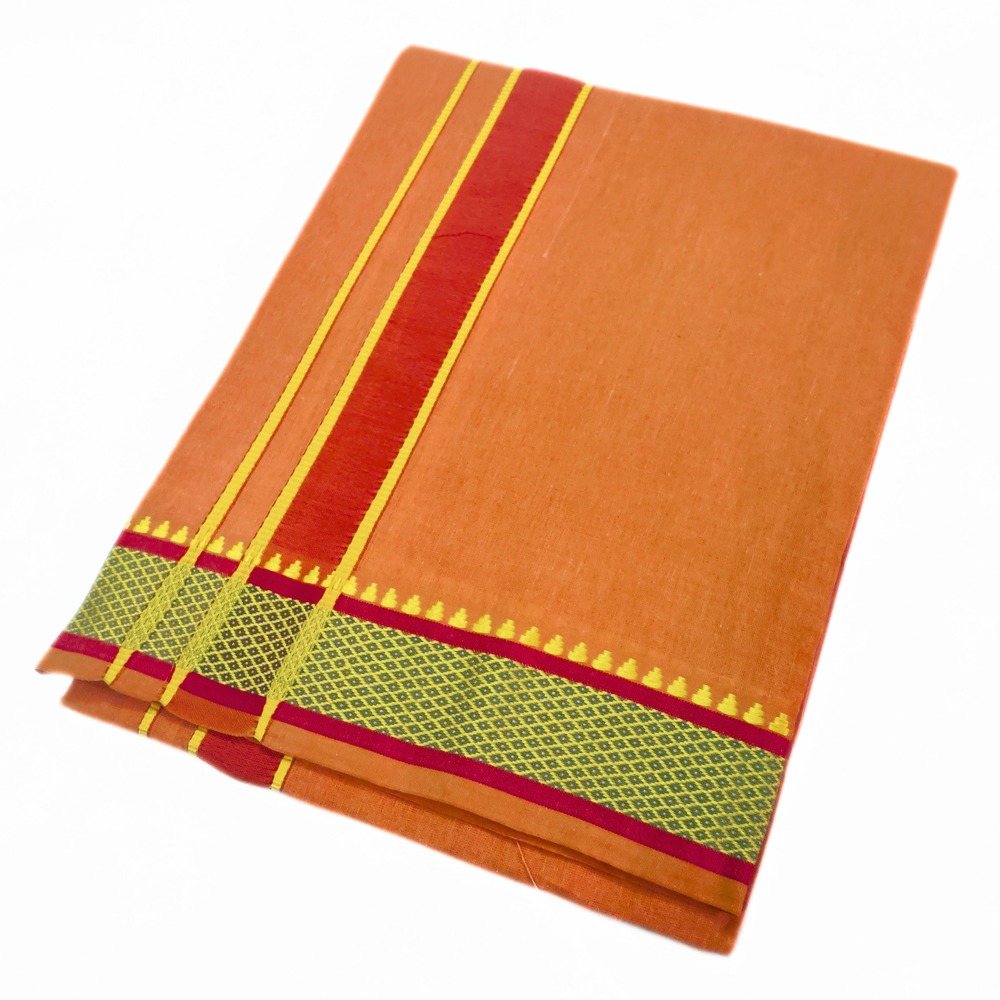 Biscuit Color Mayilkan Cotton Dhoti/Lungi