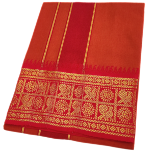 Dark Kavi Color Cotton Jacquard 2 Meter Lungi/Dhoti