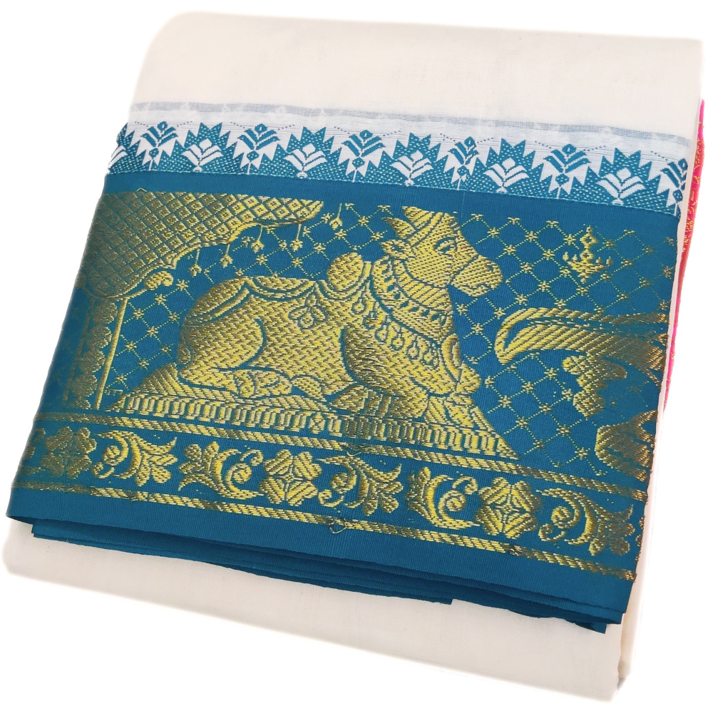 Nandhi Lingam Designed 7 Inch Jacquard Dhoti