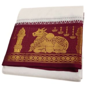 Nandhi Lingam Designed 7 Inch Jacquard Dhoti