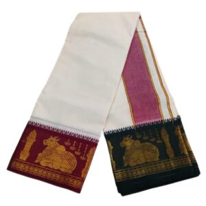 Nandhi Lingam Designed 7 Inch Jacquard Dhoti