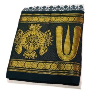 Thiruman Designed 12 Inch Border Dhoti Towel Set