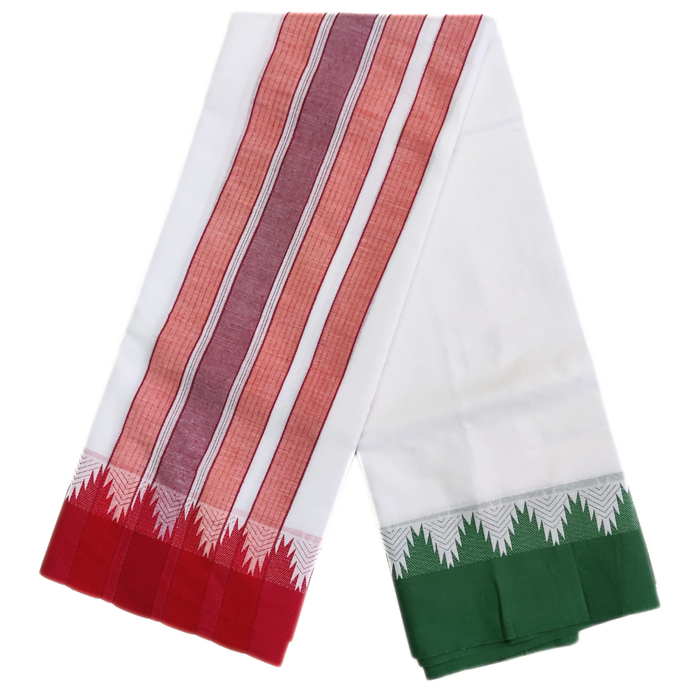 Pavanji Temple Border Kanchi Mundhi Dhoti Towel