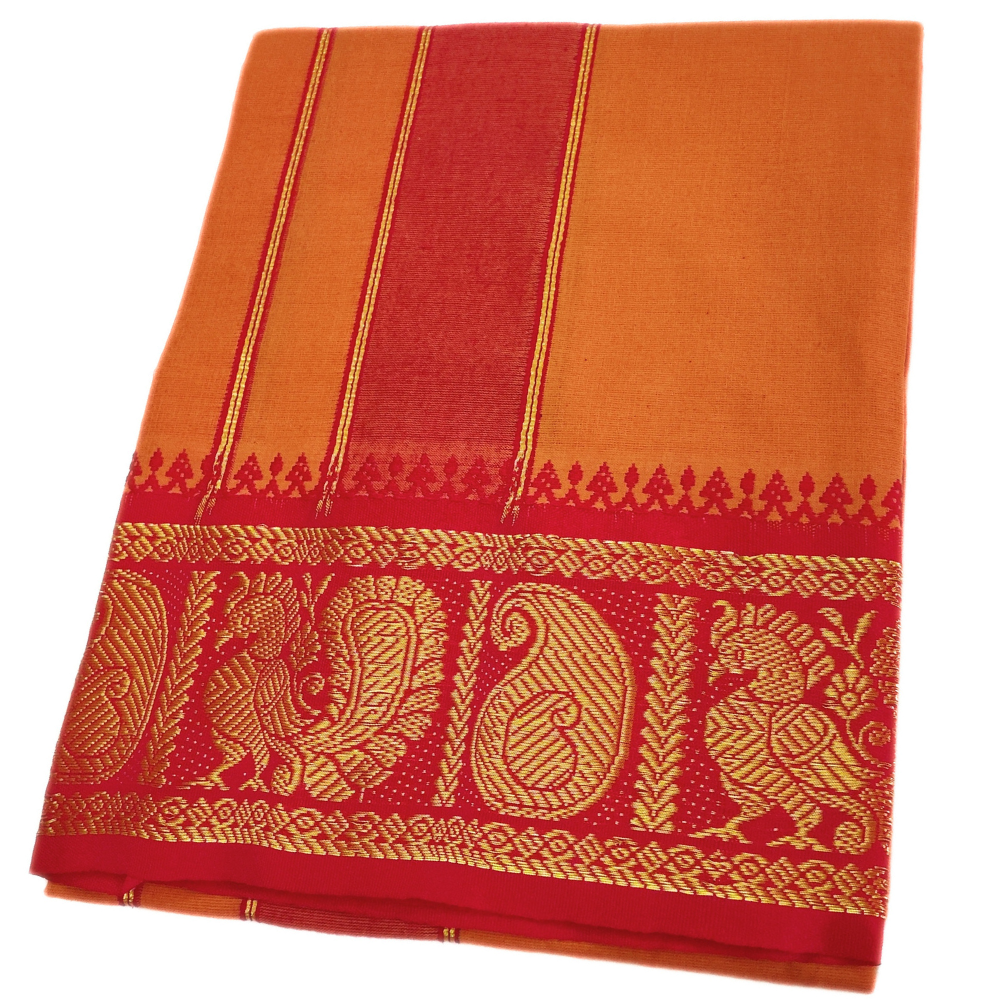 Kavi Color Cotton Jacquard 2 Meter Lungi/Dhoti