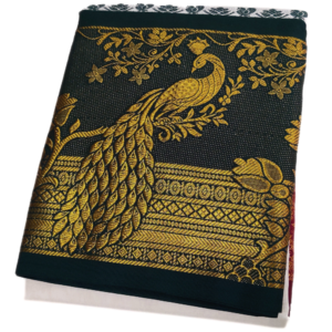 Aandavar Jacquard 12″ Peacock Design Cotton Dhoti