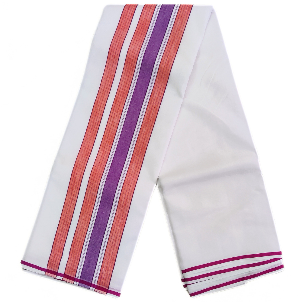 Small Border White Namadhari Cotton Dhoti