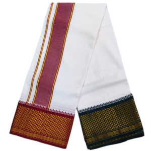 7 Inch Jakkad Pure Cotton Dhoti Set