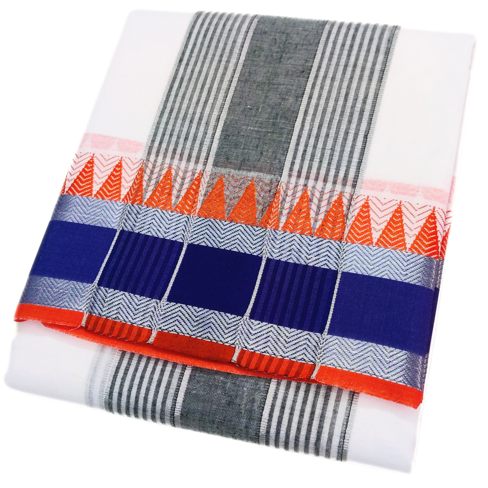 Silver Mundhi Namadhari Pure Cotton Dhoties