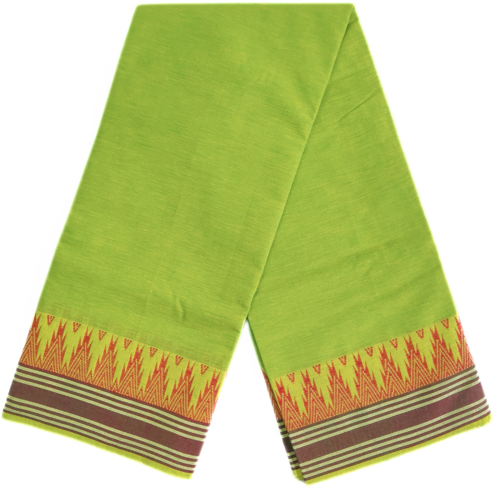 Green Fancy Gundanji Temple Border Dhoti