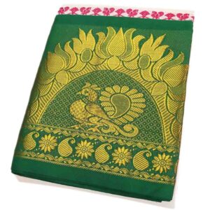 12 Inch Bharatanatyam Designed Border Dhoti