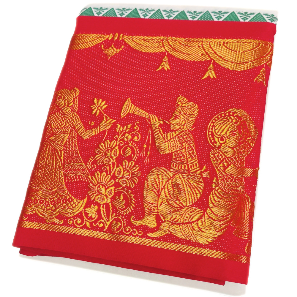 12 Inch Bharatanatyam Designed Border Dhoti