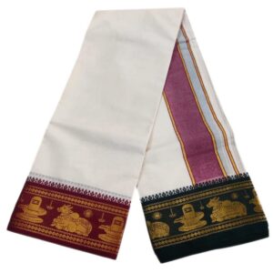 Nandhi Lingam Border Cotton Dhoti
