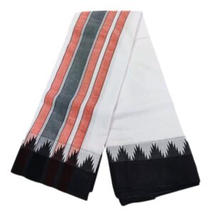 Black Pavanji Vaishnava Thalampoo White Dhoti