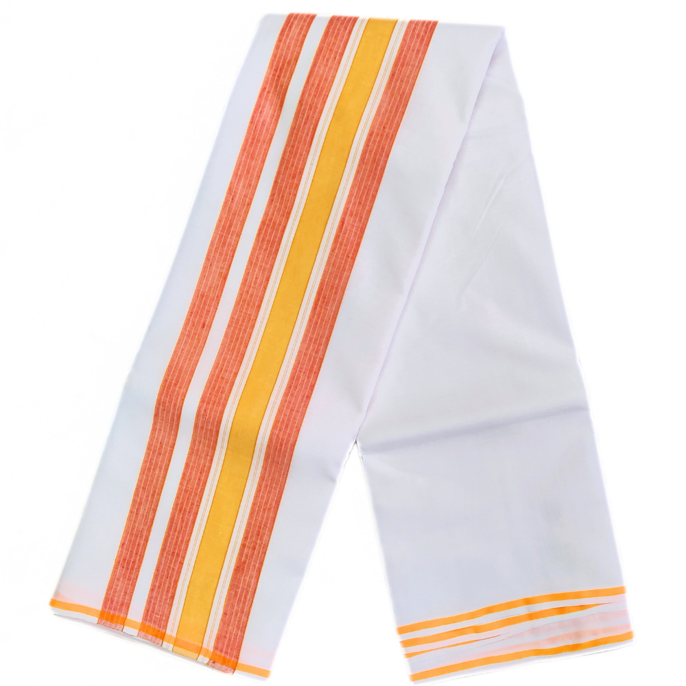 Small Border White Namadhari Cotton Dhoti
