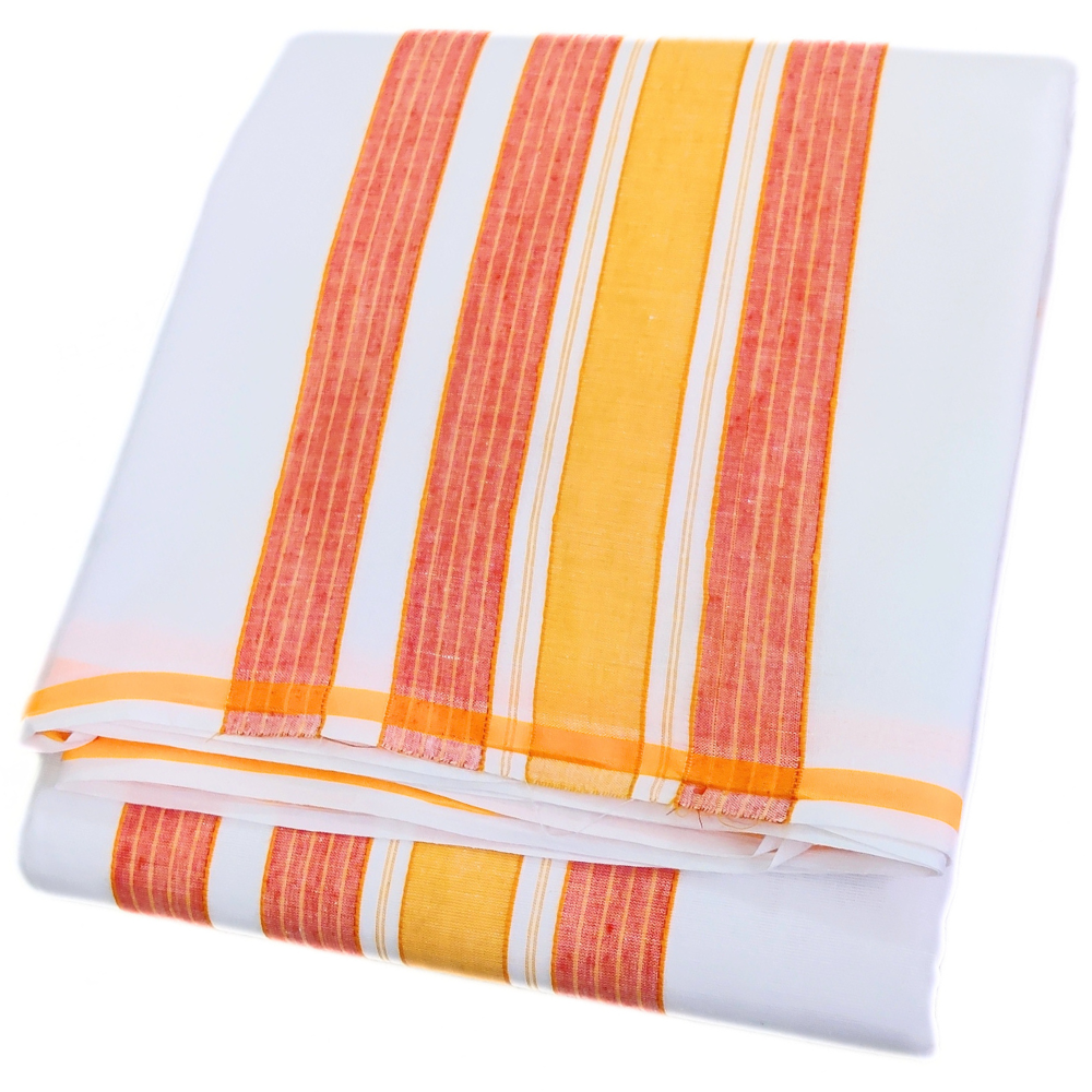 Small Border White Namadhari Cotton Dhoti
