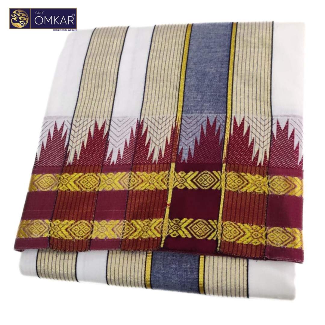 ONLY OMKAR's Special Namadhari Cotton Dhoties - Image 2