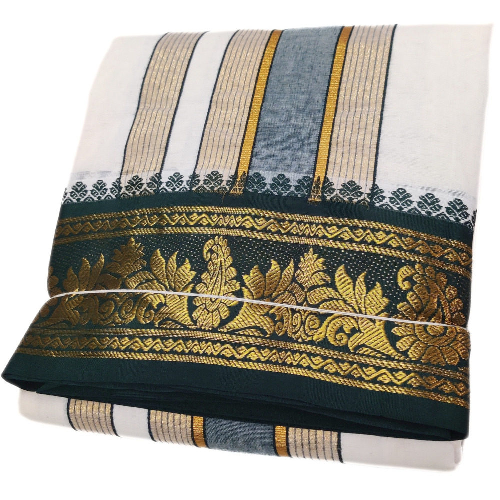 Jacquard Border Dhoti With Special Kanchi Mundhi