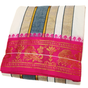 Jacquard Border Dhoti With Special Kanchi Mundhi
