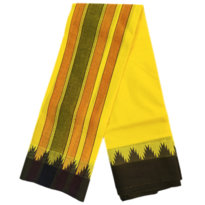 Vaishnava Thalampoo Cotton Dhoti Towel Set