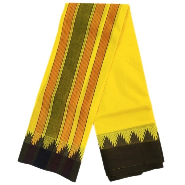 Vaishnava Thalampoo Cotton Dhoti Towel Set - Image 2